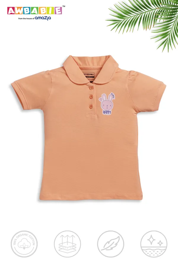 Orange_Soft_Cotton_Regular_T-Shirt_And_Blue_Legging_For_Girls_(Combo)