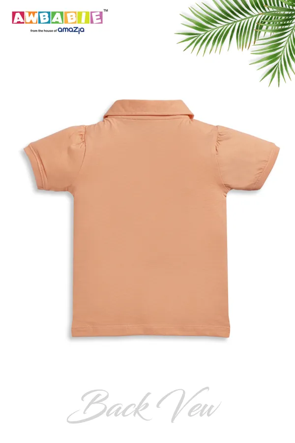 Orange_Soft_Cotton_Regular_T-Shirt_And_Blue_Legging_For_Girls_(Combo)