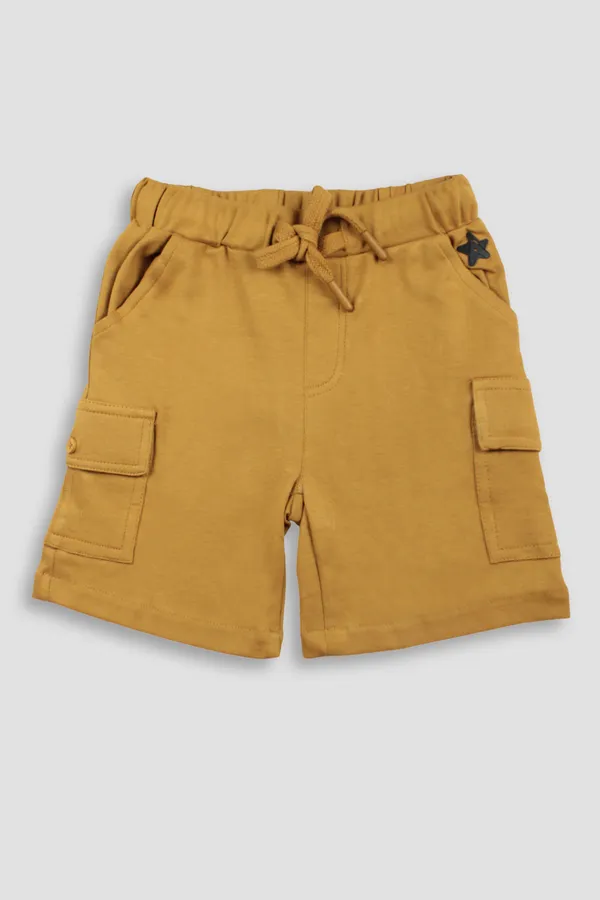 Yellow_100%_Cotton_Shorts_For_Infant_Boys