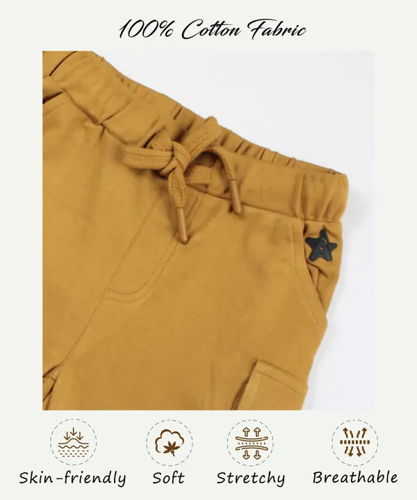 Yellow_100%_Cotton_Shorts_For_Infant_Boys