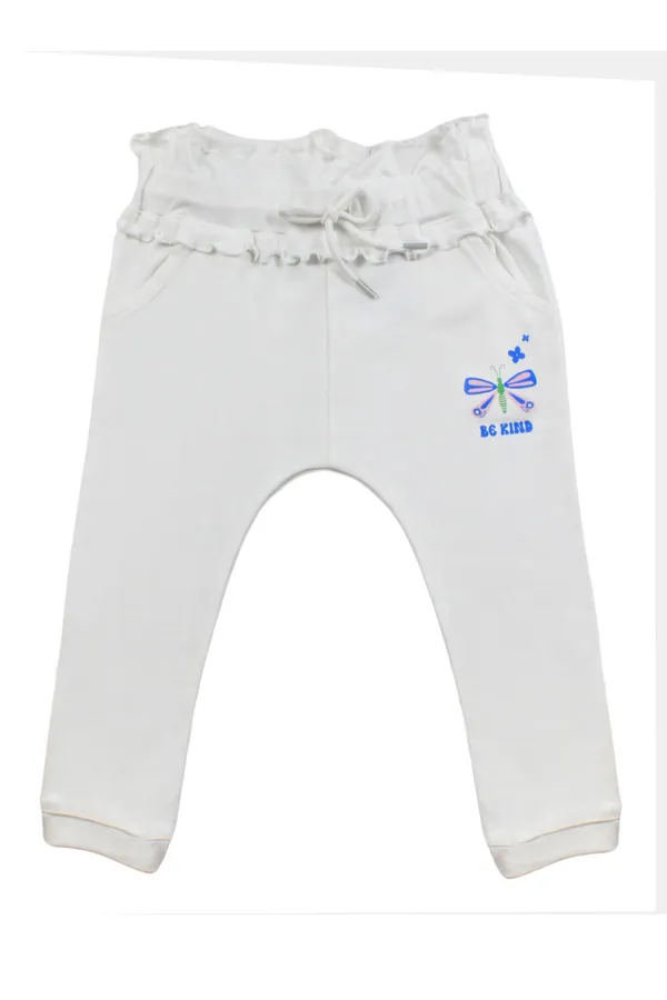 White_100%_Cotton_Joggers_For_Infant_Girls