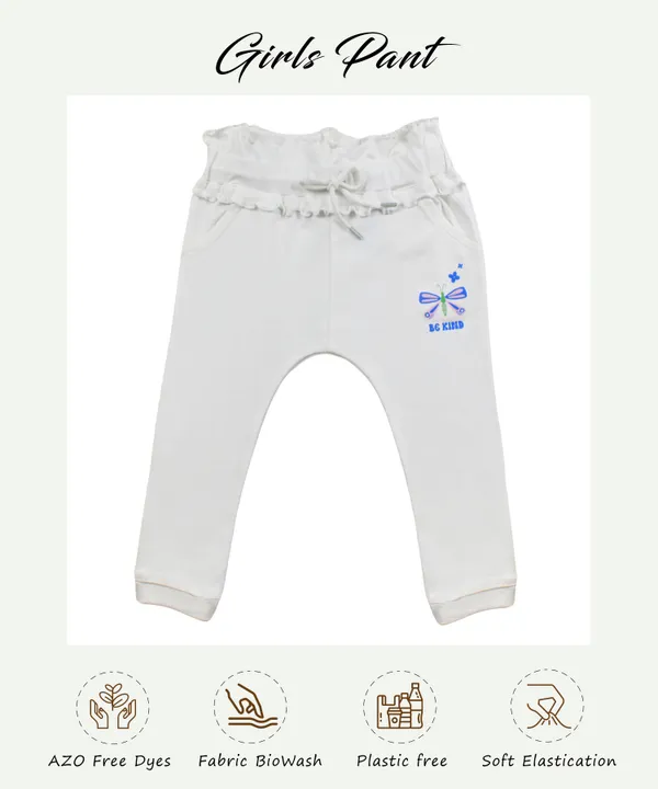 White_100%_Cotton_Joggers_For_Infant_Girls