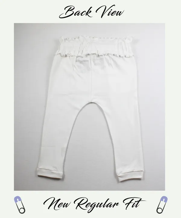 White_100%_Cotton_Joggers_For_Infant_Girls