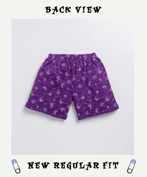 Purple_Soft_Cotton_All_Over_Print_Regular_Shorts_For_Girls