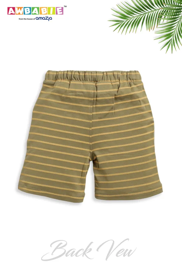 Yellow_Soft_Cotton_Regular_Sleeveless_T-Shirt_And_Shorts_For_Boy_(Combo)