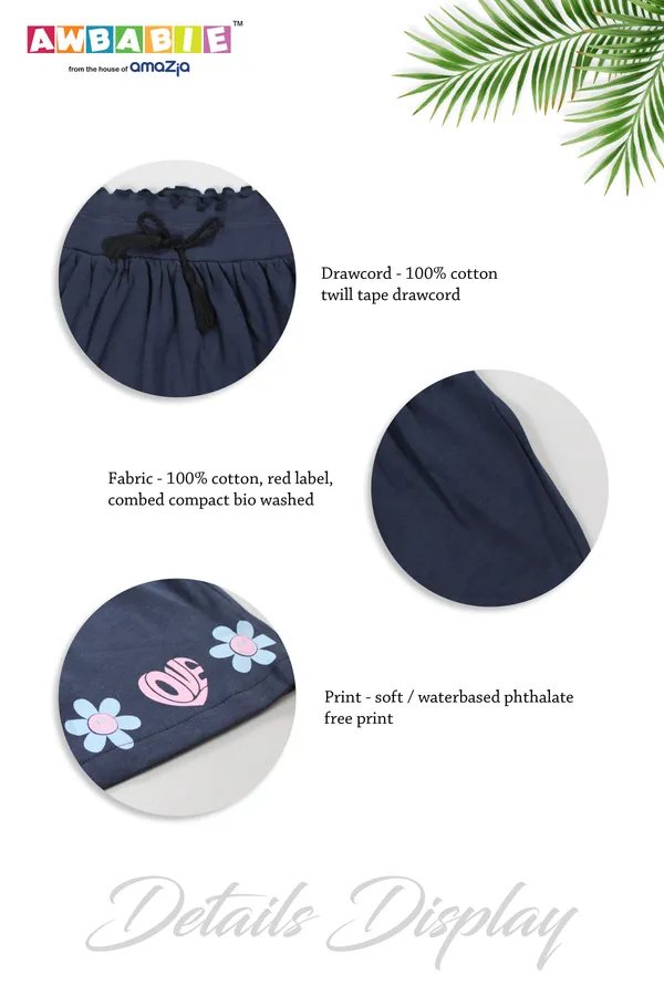 Navy_Blue_100%_Cotton_Skirts_For_Infant_Girls