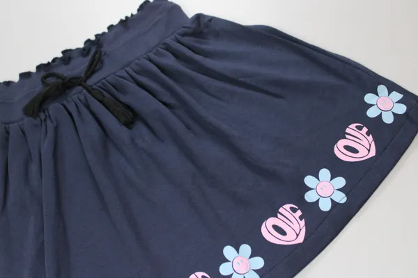 Navy_Blue_100%_Cotton_Skirts_For_Infant_Girls