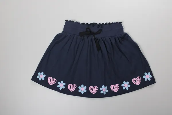 Navy_Blue_100%_Cotton_Skirts_For_Infant_Girls