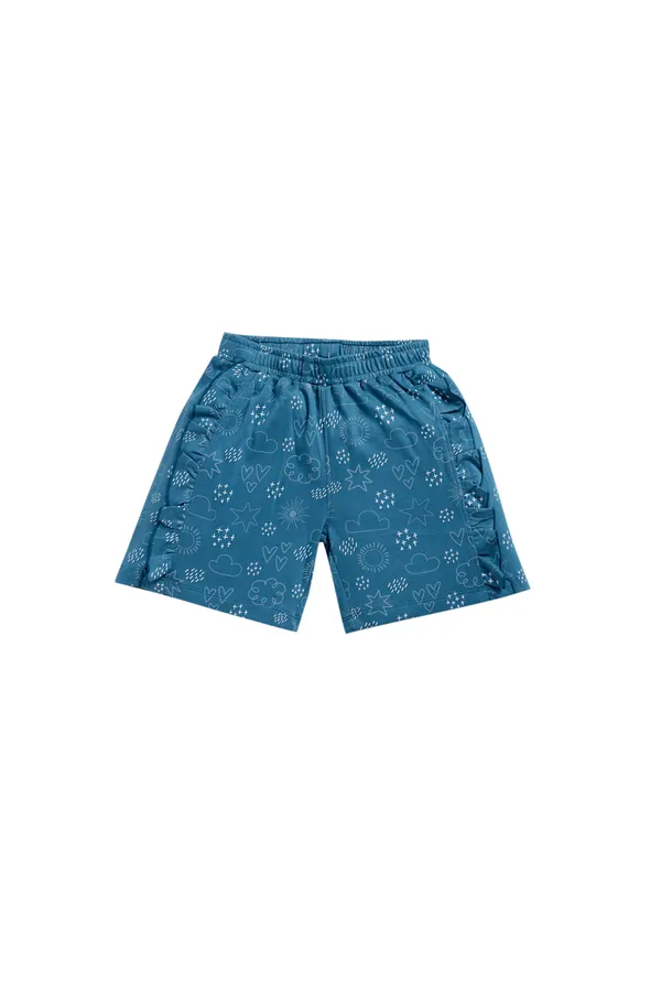 Blue_Soft_Cotton_All_Over_Print_Regular_Shorts_For_Girls