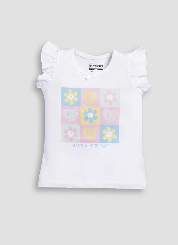 White_Solid_Regular_Casual_Round_Neck_T-Shirt_For_Baby_Girls
