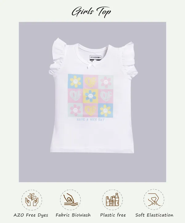 White_Solid_Regular_Casual_Round_Neck_T-Shirt_For_Baby_Girls