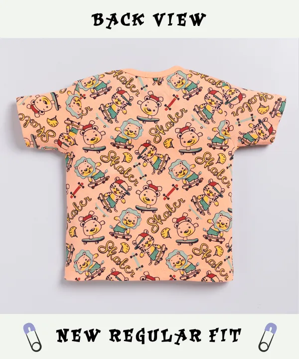 Orange_Soft_Cotton_Solid_Round_Neck_T-Shirt_For_Baby_Boys