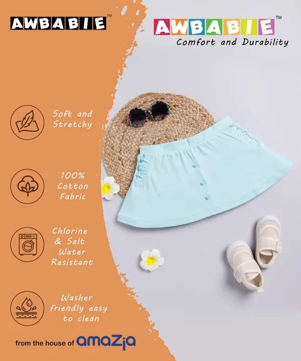 Blue_Soft_Cotton_Regular__Casual_Skort_Baby_Girls