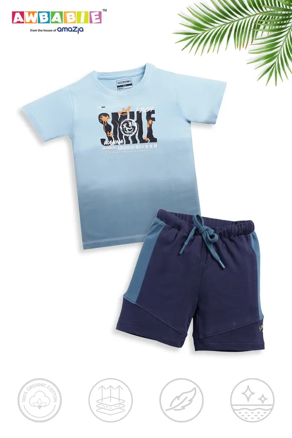 Sky_Blue_Soft_Cotton_Regular_T-Shirt_And_Blue_Shorts_For_Boy_(Combo)