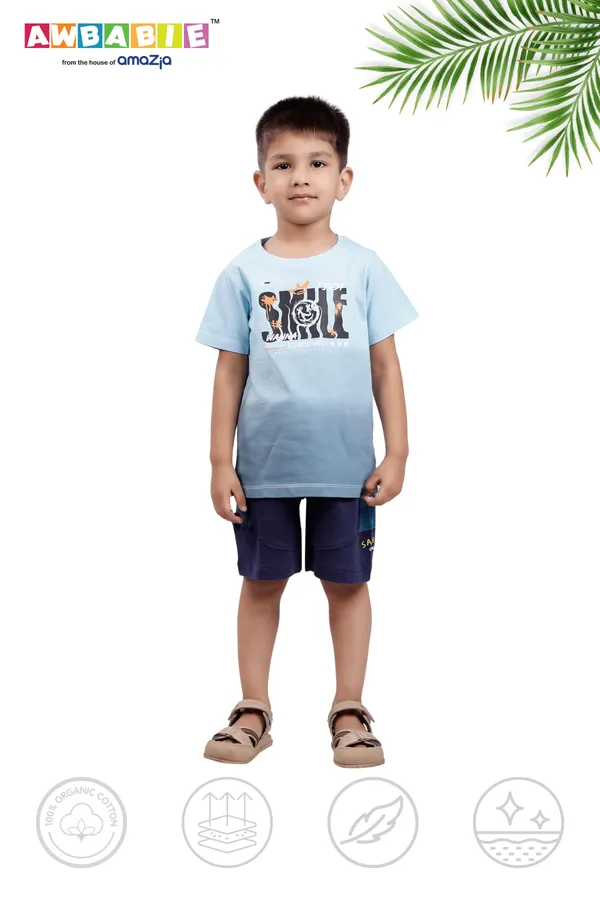 Sky_Blue_Soft_Cotton_Regular_T-Shirt_And_Blue_Shorts_For_Boy_(Combo)