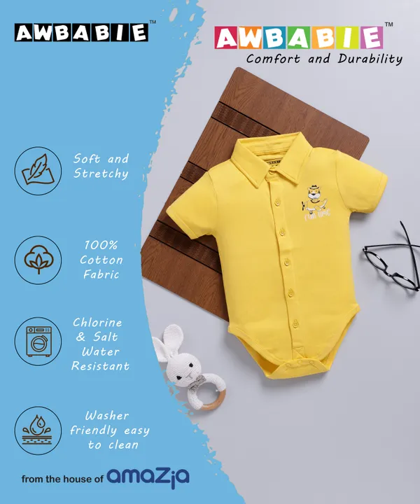 Yellow_Soft_Cotton_Regular_Onesie_For_Baby_Boys