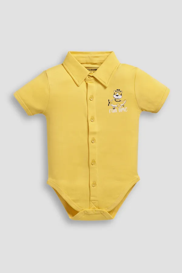 Yellow_Soft_Cotton_Regular_Onesie_For_Baby_Boys