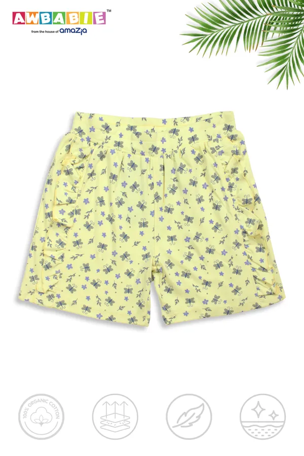 Blue_Soft_Cotton_Regular_T-Shirt_And_Printed_Shorts_For_Girls_(Combo)