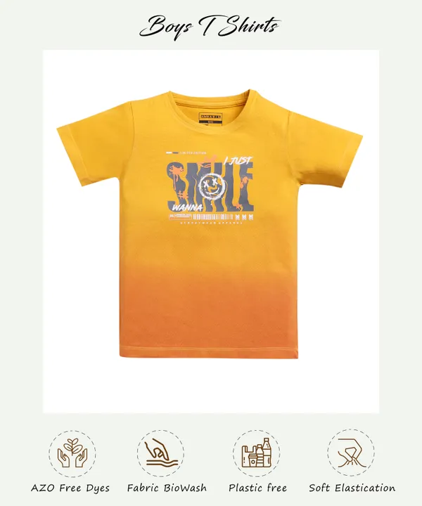 Yellow_Soft_Cotton_Regular_Round_Neck_T-Shirt_For_Boys