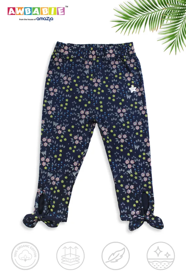 Yellow_Soft_Cotton_Regular_T-Shirt_And_Multicolor_Legging_For_Girls_(Combo)
