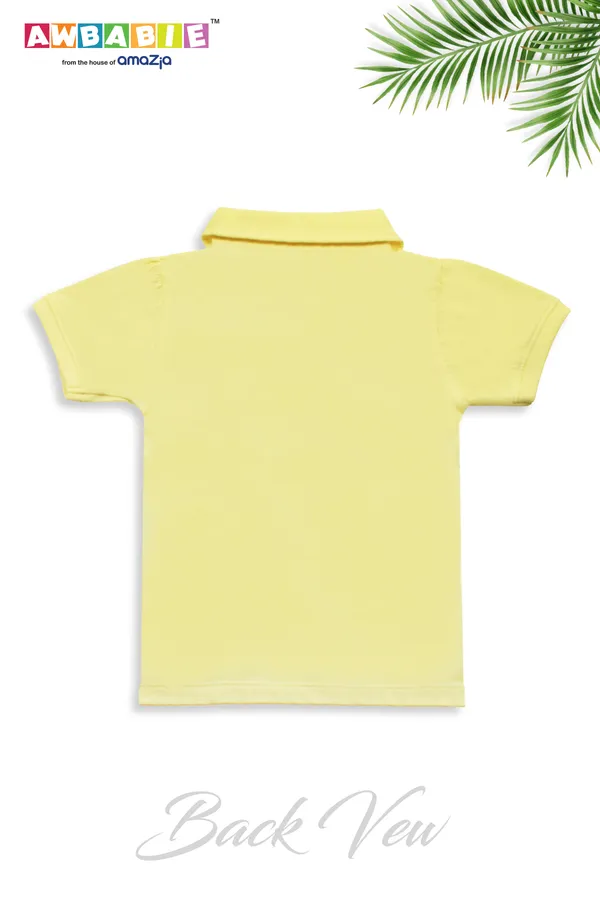 Yellow_Soft_Cotton_Regular_T-Shirt_And_Multicolor_Legging_For_Girls_(Combo)