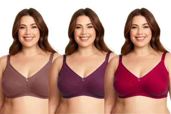 Pack_Of_3_Women's_Cotton_Blend_Solid_Full_Coverage_Ethnic_Daily_Wear_Non_Padded_Bra