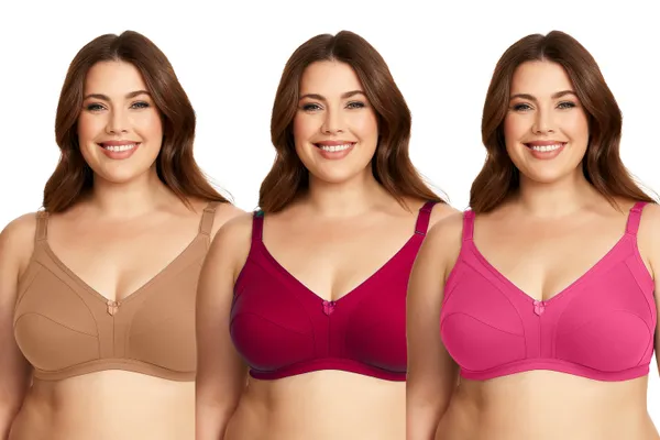 Pack_Of_3_Women's_Cotton_Blend_Solid_Full_Coverage_Ethnic_Daily_Wear_Non_Padded_Bra