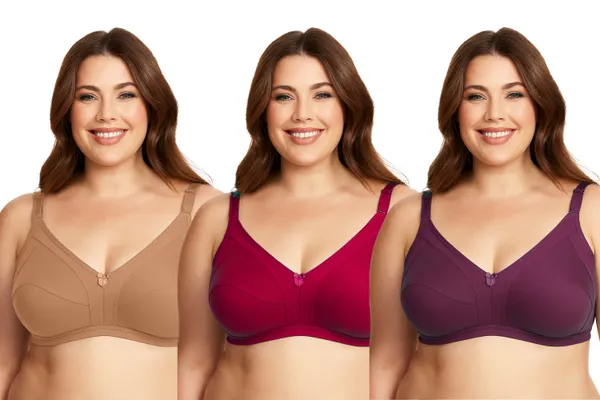Pack_Of_3_Women's_Cotton_Blend_Solid_Full_Coverage_Ethnic_Daily_Wear_Non_Padded_Bra