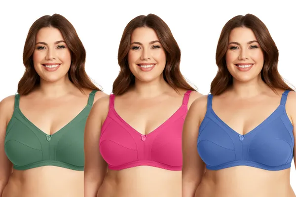 Pack_Of_3_Women's_Cotton_Blend_Solid_Full_Coverage_Ethnic_Daily_Wear_Non_Padded_Bra