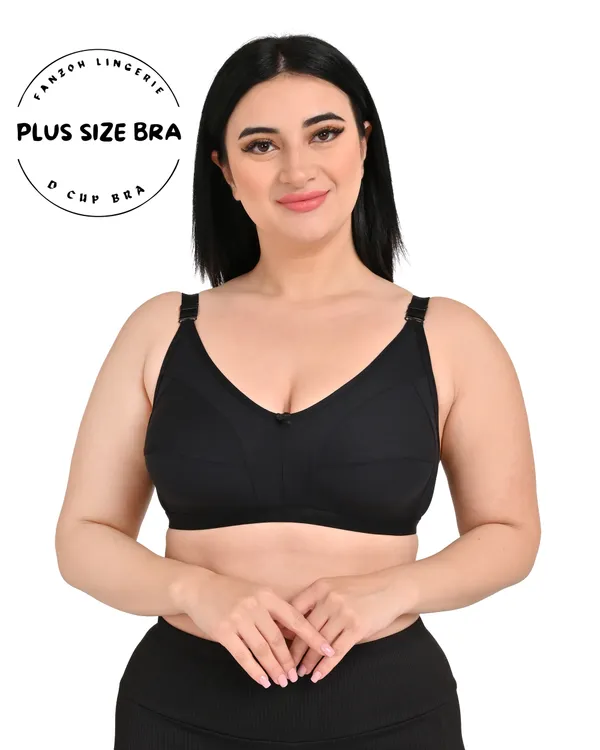 Black_Full_Coverage_Single_Layered,_Non_Padded,_Non_Wired,_Seamed_Cups_Soft_Strap_Plus_Size_Bra