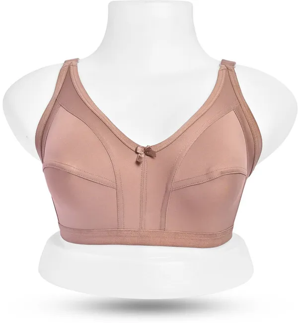 Pack_Of_3_Multicolor_Regular_Cotton_Blend_Solid_Non_Padded_Soft_Strap_Plus_Size_Bra