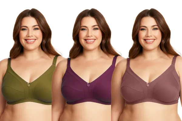 Pack_Of_3_Women's_Cotton_Blend_Solid_Full_Coverage_Ethnic_Daily_Wear_Non_Padded_Bra