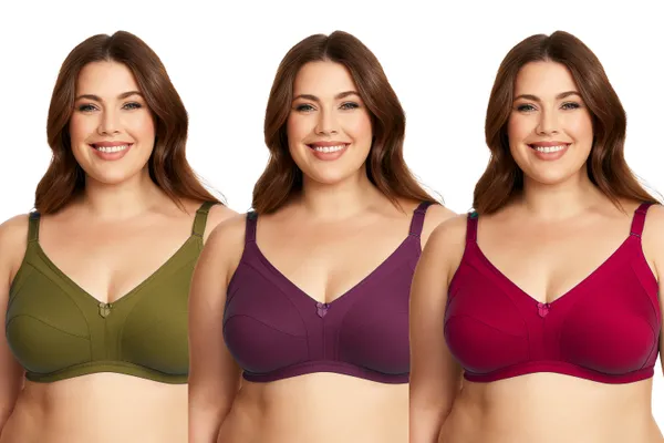 Pack_Of_3_Women's_Cotton_Blend_Solid_Full_Coverage_Ethnic_Daily_Wear_Non_Padded_Bra