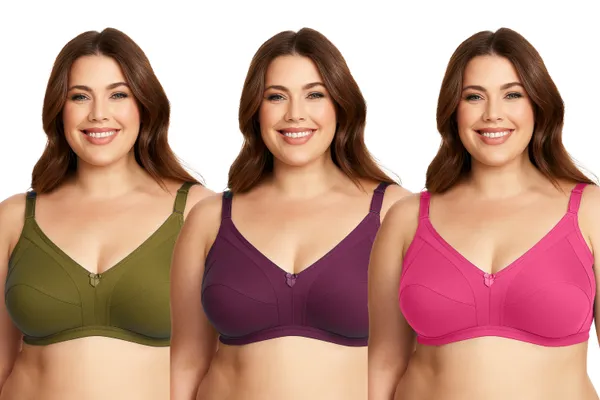 Pack_Of_3_Women's_Cotton_Blend_Solid_Full_Coverage_Ethnic_Daily_Wear_Non_Padded_Bra