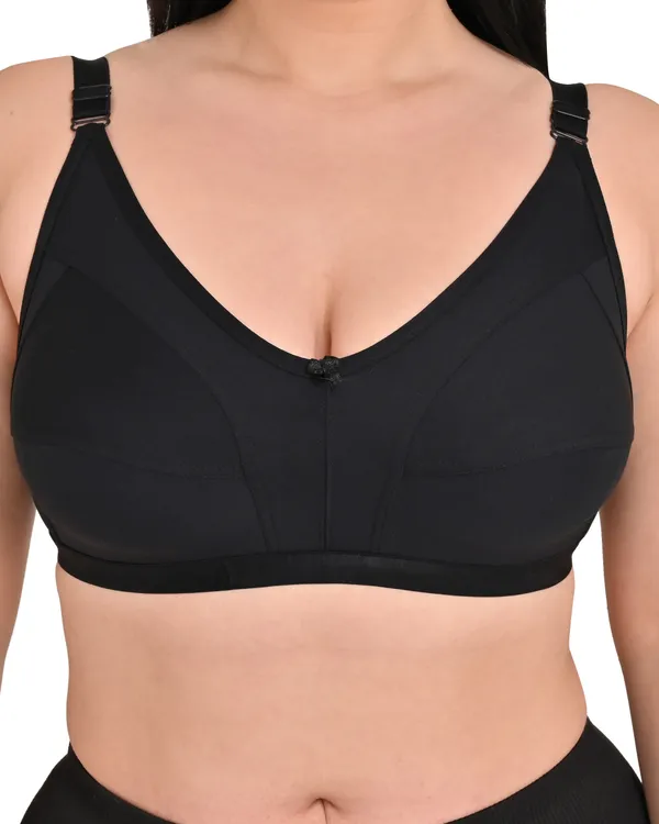 Pack_Of_2_Regular_Cotton_Blend_Solid_Non_Padded_Soft_Strap_Plus_Size_Bra_(White_&_Black)