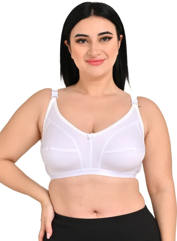 Pack_Of_3_Regular_Cotton_Blend_Solid_Non_Padded_Soft_Strap_Plus_Size_Bra_(White,_Black_&_Maroon)