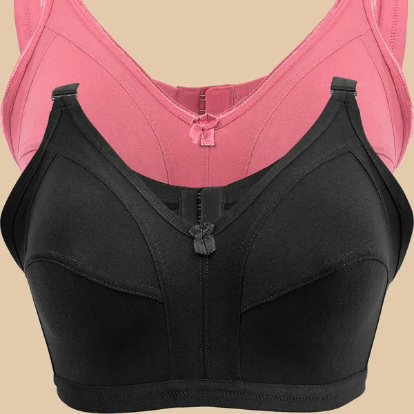 Non-Padded_Non-Wired_Full_Coverage_Full-Figure_Bra_(Pack_Of_2_PCS)