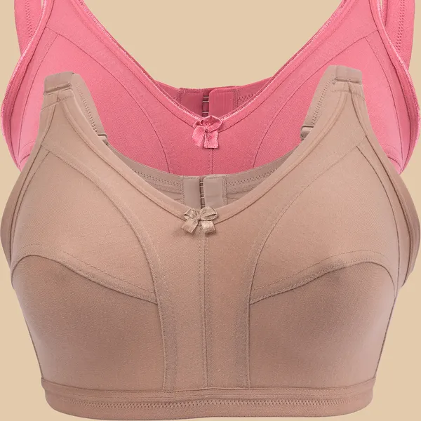 Non-Padded_Non-Wired_Full_Coverage_Full-Figure_Bra_(Pack_Of_2_PCS)