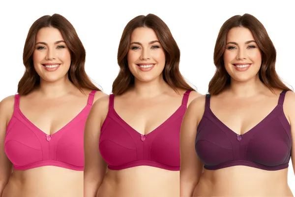 Pack_Of_3_Women's_Cotton_Blend_Solid_Full_Coverage_Ethnic_Daily_Wear_Non_Padded_Bra