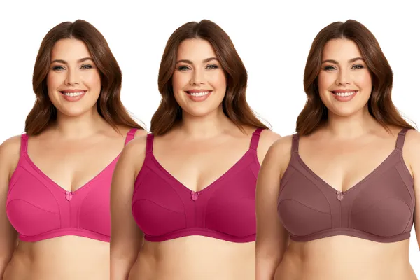Pack_Of_3_Women's_Cotton_Blend_Solid_Full_Coverage_Ethnic_Daily_Wear_Non_Padded_Bra