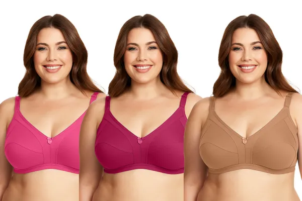 Pack_Of_3_Women's_Cotton_Blend_Solid_Full_Coverage_Ethnic_Daily_Wear_Non_Padded_Bra