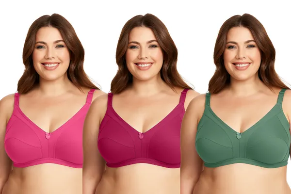 Pack_Of_3_Women's_Cotton_Blend_Solid_Full_Coverage_Ethnic_Daily_Wear_Non_Padded_Bra