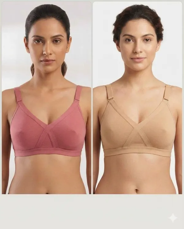 Women’s_Cross-Elastic_Full_Coverage_Bra_|_4-Way_Stretch_Spandex_Fabric_|_Non-Padded_|_Non-Wired_|_Flexible_Support_|_Pack_of_2