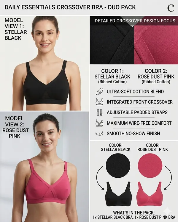 Women’s_Cross-Elastic_Full_Coverage_Bra_|_4-Way_Stretch_Spandex_Fabric_|_Non-Padded_|_Non-Wired_|_Flexible_Support_|_Pack_of_2