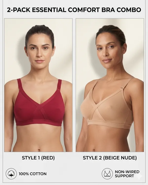 Women’s_Cross-Elastic_Full_Coverage_Bra_|_4-Way_Stretch_Spandex_Fabric_|_Non-Padded_|_Non-Wired_|_Flexible_Support_|_Pack_of_2