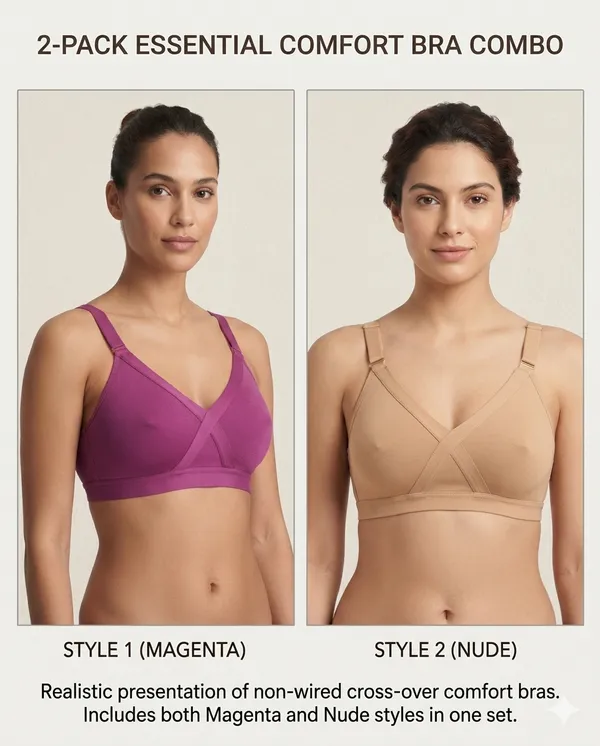 Women’s_Cross-Elastic_Full_Coverage_Bra_|_4-Way_Stretch_Spandex_Fabric_|_Non-Padded_|_Non-Wired_|_Flexible_Support_|_Pack_of_2