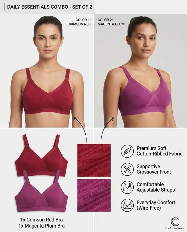 Women’s_Cross-Elastic_Full_Coverage_Bra_|_4-Way_Stretch_Spandex_Fabric_|_Non-Padded_|_Non-Wired_|_Flexible_Support_|_Pack_of_2