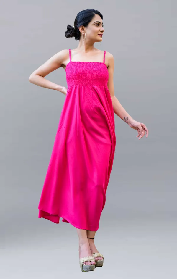 Pink_Viscose_Rayon_Maxi/Full_Length_Gown_Dress_For_Women
