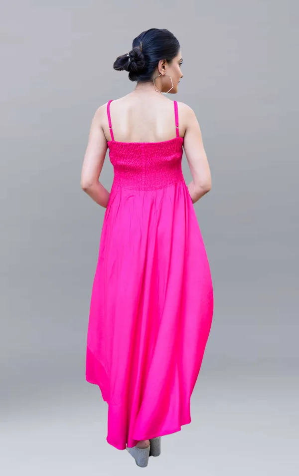 Pink_Viscose_Rayon_Maxi/Full_Length_Gown_Dress_For_Women
