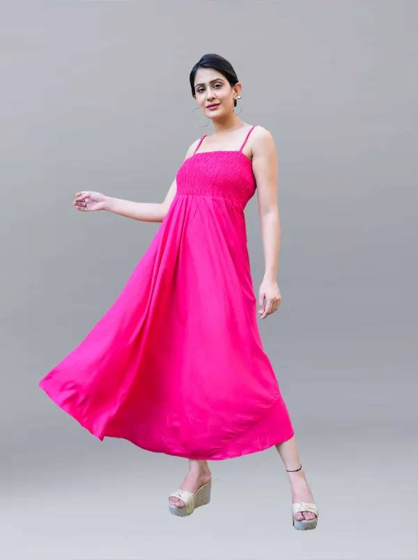 Pink_Viscose_Rayon_Maxi/Full_Length_Gown_Dress_For_Women